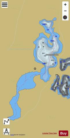 McLennan Lake depth contour Map - i-Boating App