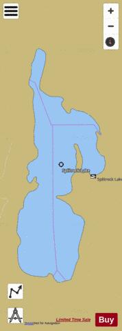 Splitrock Lake depth contour Map - i-Boating App