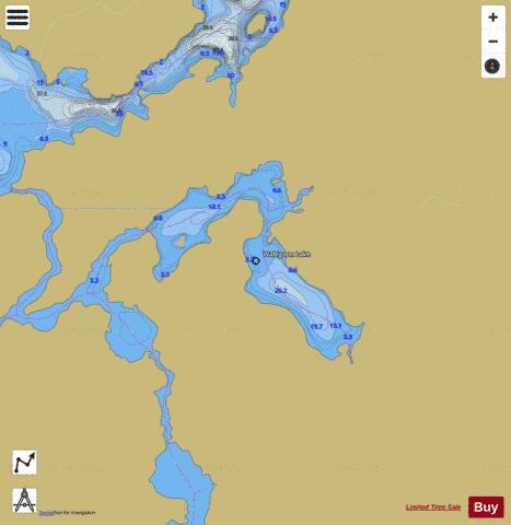 Wabigoon Lake depth contour Map - i-Boating App