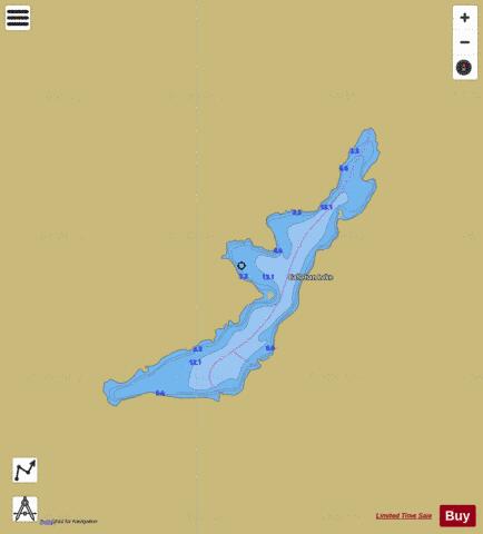 Callahan Lake depth contour Map - i-Boating App
