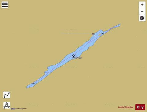 Forge Lake depth contour Map - i-Boating App