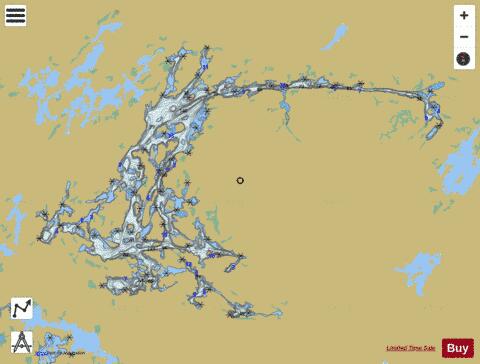 Atikwa Lake depth contour Map - i-Boating App