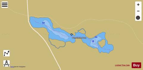 Bannerman Lake depth contour Map - i-Boating App