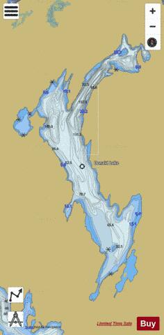 Donald Lake depth contour Map - i-Boating App