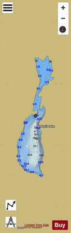 Bobtail Lake depth contour Map - i-Boating App