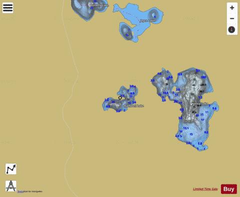 Rathwell Lake depth contour Map - i-Boating App