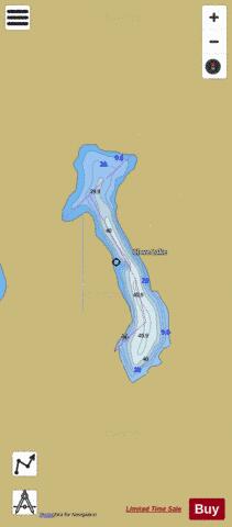 Clove Lake depth contour Map - i-Boating App