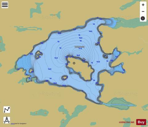 Lowry Lake depth contour Map - i-Boating App