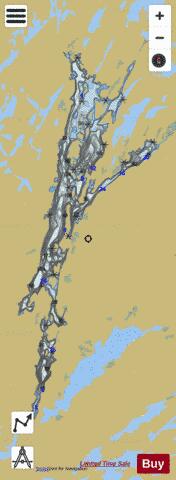 Agnes Lake depth contour Map - i-Boating App
