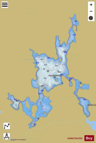 Lac aux Sables depth contour Map - i-Boating App
