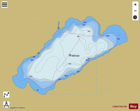 Griff Lake depth contour Map - i-Boating App