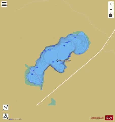 Franciscan Lake depth contour Map - i-Boating App
