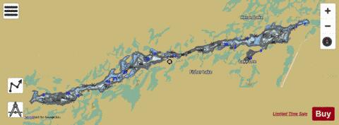 Kashaweogama Lake depth contour Map - i-Boating App