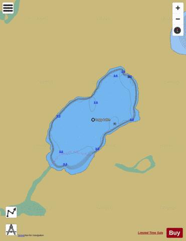 Lapp Lake depth contour Map - i-Boating App