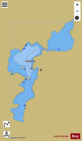 Swimit Lake depth contour Map - i-Boating App