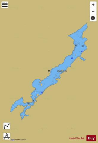 Seach Lake depth contour Map - i-Boating App