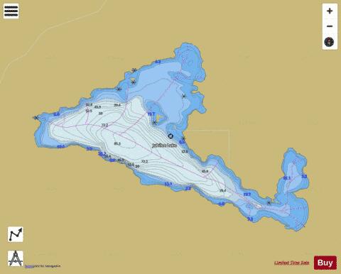 Jubilee Lake depth contour Map - i-Boating App