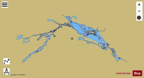 Cobham Lake depth contour Map - i-Boating App