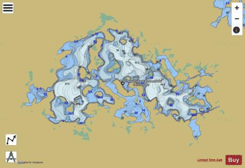 Cairns Lake depth contour Map - i-Boating App