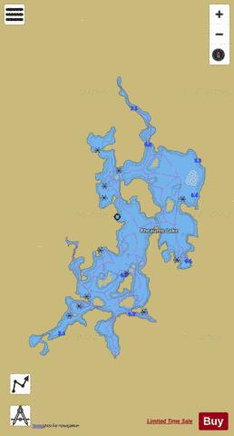Rheaume Lake depth contour Map - i-Boating App