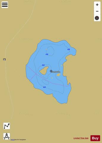Pratt Lake depth contour Map - i-Boating App