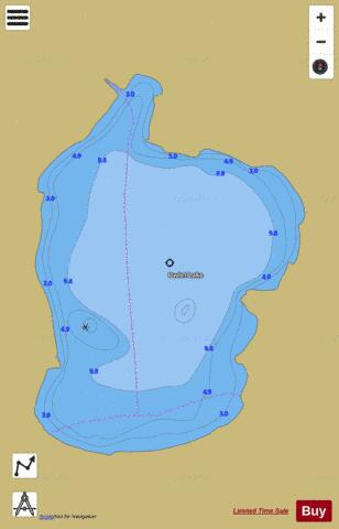 Owlet Lake depth contour Map - i-Boating App