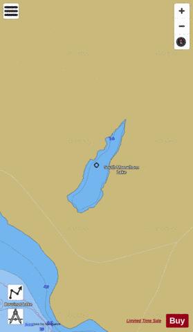 South Moosehorn Lake depth contour Map - i-Boating App