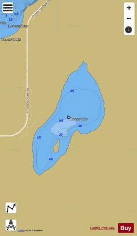 Bonner Lake depth contour Map - i-Boating App