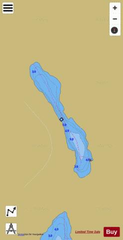 Cooper Lake depth contour Map - i-Boating App