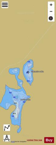 Guenette Lake depth contour Map - i-Boating App