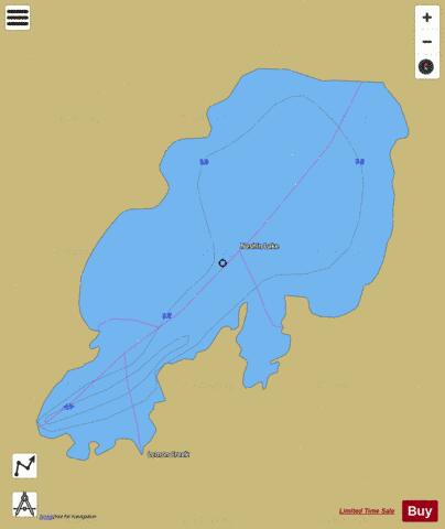 Neshin Lake depth contour Map - i-Boating App