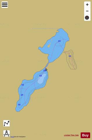 Howells Lake depth contour Map - i-Boating App