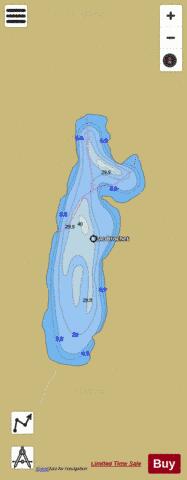 Lac Brochet depth contour Map - i-Boating App