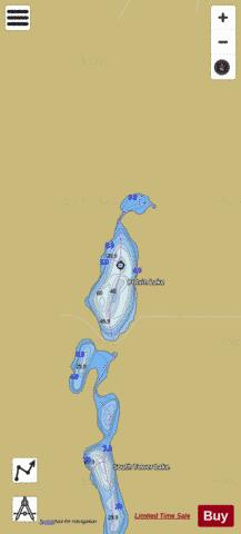 Potvin Lake depth contour Map - i-Boating App