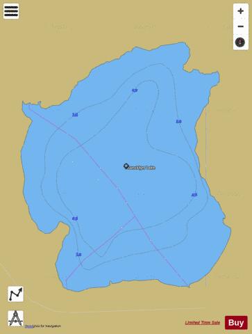 Francklyn Lake depth contour Map - i-Boating App