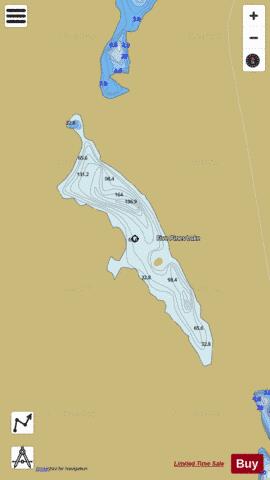 Five Pines Lake depth contour Map - i-Boating App