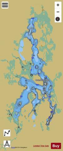Brunswick Lake depth contour Map - i-Boating App
