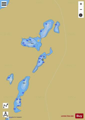 Guilfoyle Lake 18 depth contour Map - i-Boating App