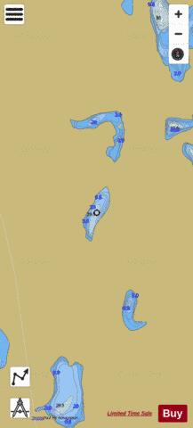 Guilfoyle Lake 35 depth contour Map - i-Boating App