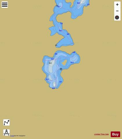 Boyle Lake depth contour Map - i-Boating App