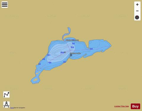 Somme Lake depth contour Map - i-Boating App