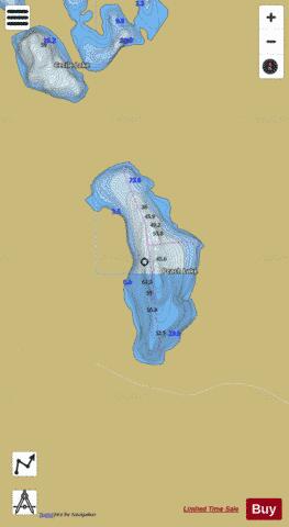 Peach Lake depth contour Map - i-Boating App