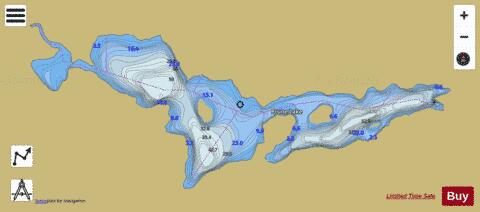 Prune Lake depth contour Map - i-Boating App