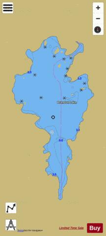 Brandon Lake depth contour Map - i-Boating App