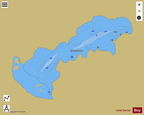 Shacabac Lake depth contour Map - i-Boating App
