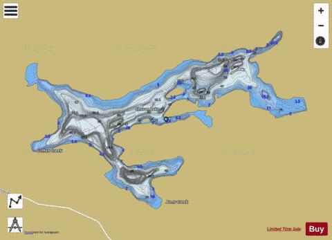 Charon Lake depth contour Map - i-Boating App