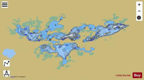 Keezhik Lake depth contour Map - i-Boating App