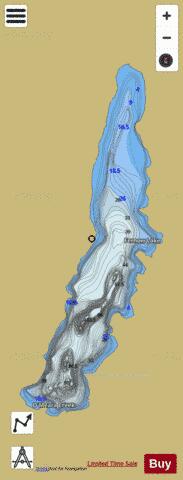 Fernow Lake depth contour Map - i-Boating App
