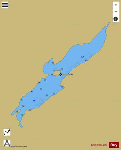 Runway Lake depth contour Map - i-Boating App