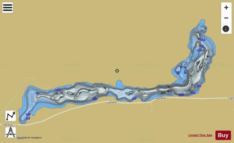 Klotz Lake depth contour Map - i-Boating App